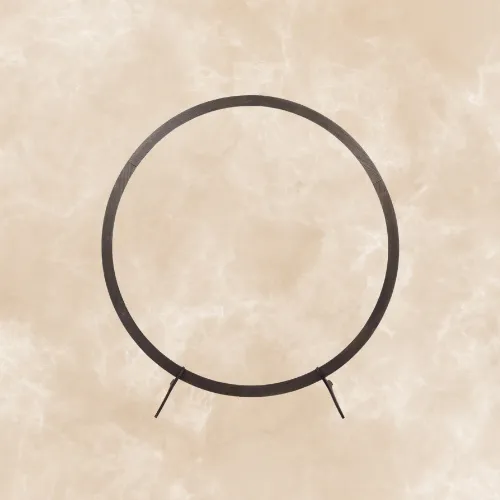 Rustic Natural Brown Wood Wedding Arch - 7.4'