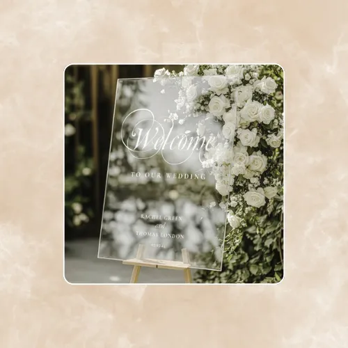 Custom Clear Acrylic Sign (24" x 36")