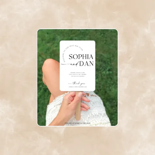 Wedding Fan With Program