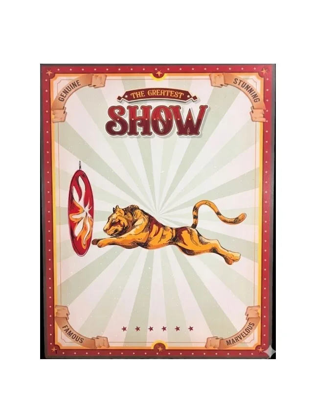Poster Circus show Lion - 70x100cm