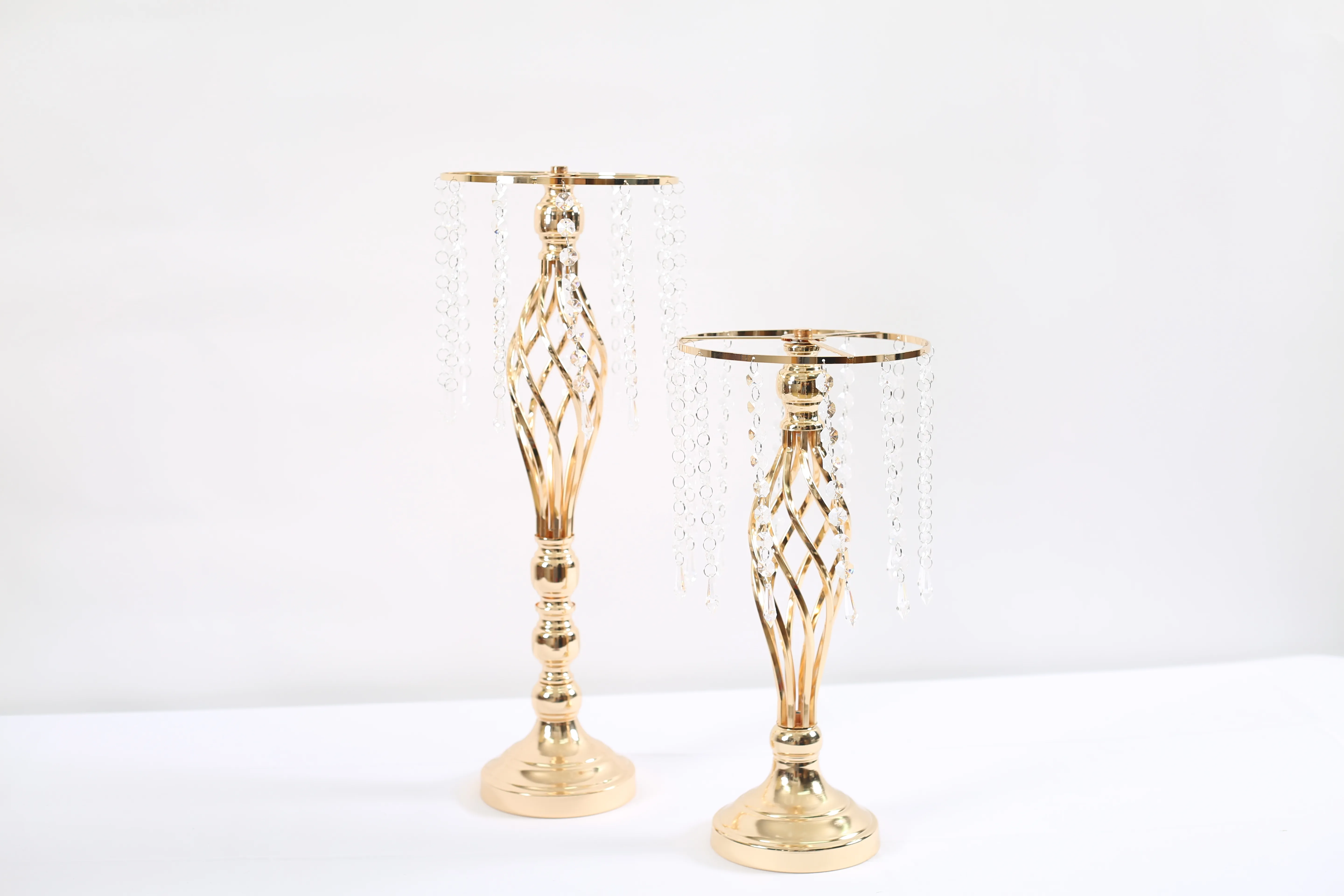 Golden candlestick with pearl decoration 