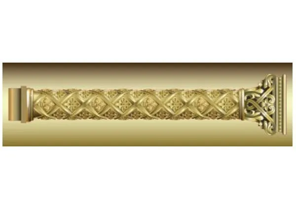 Column aluminium venetian style - 2.40x0.70m 