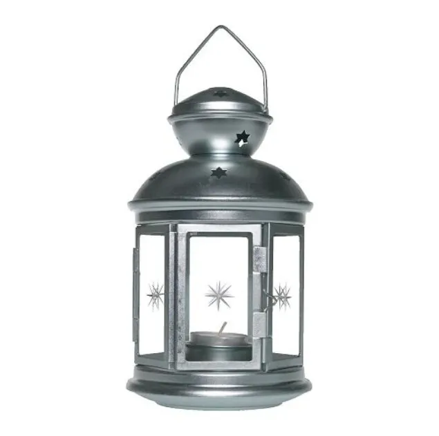 Grey lantern - with lights