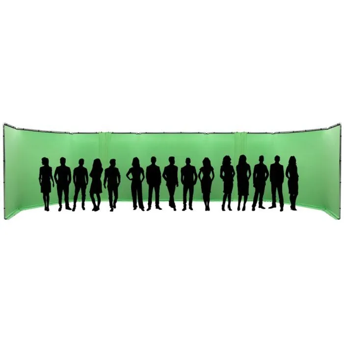 Curve Green Screen 11m Structure
