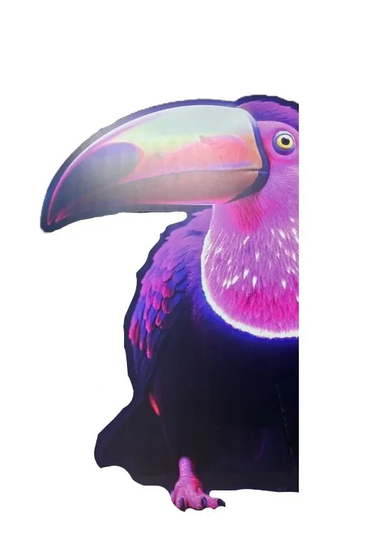 Standee toucan neon - 1.70x2.30m
