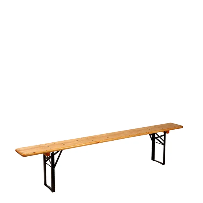 Folding wooden bench