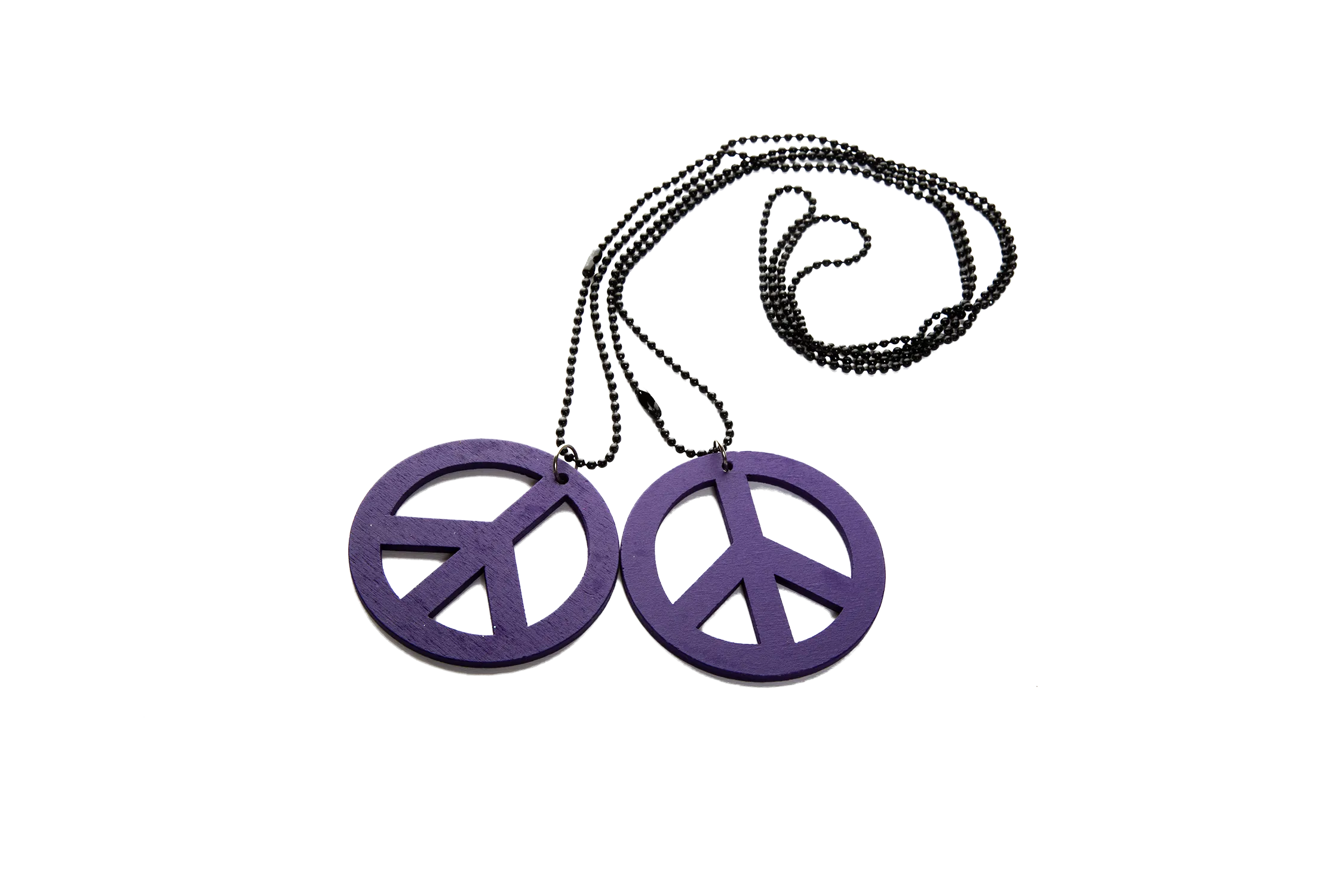"Peace and love" purple collars