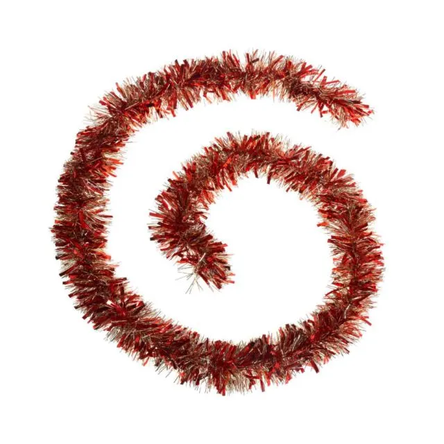 Christmas Garland dark red & silver