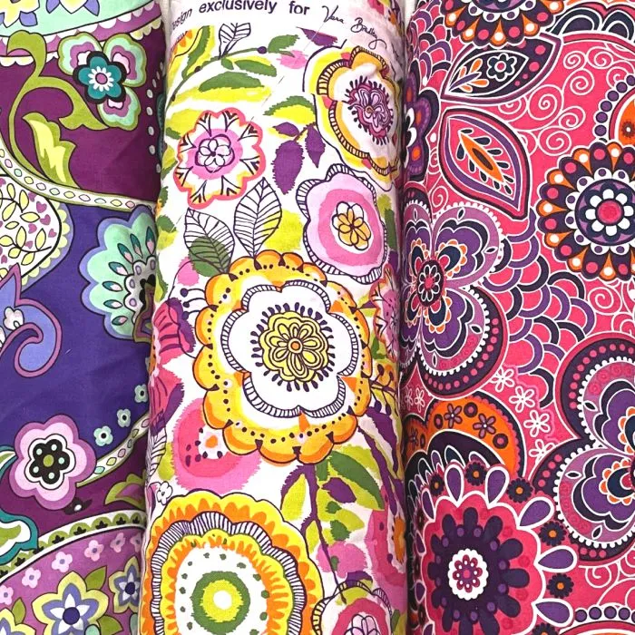 Assorted Flower Power Theme Textiles box