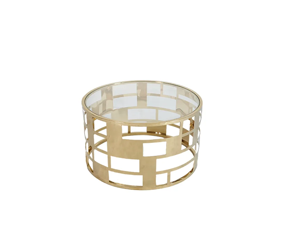 Gold icon low table 