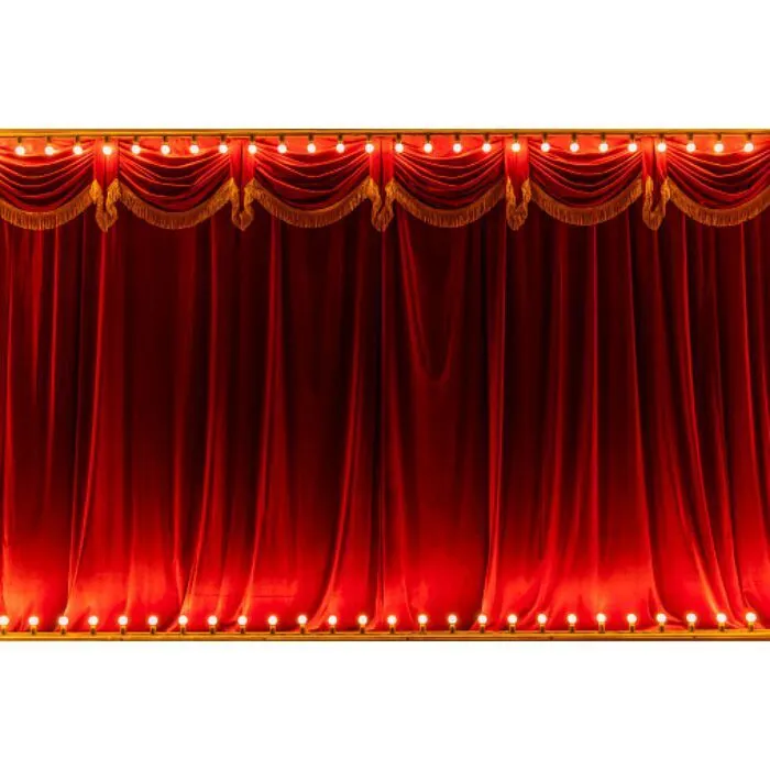 Circus - Visual Red Curtain 3x2m