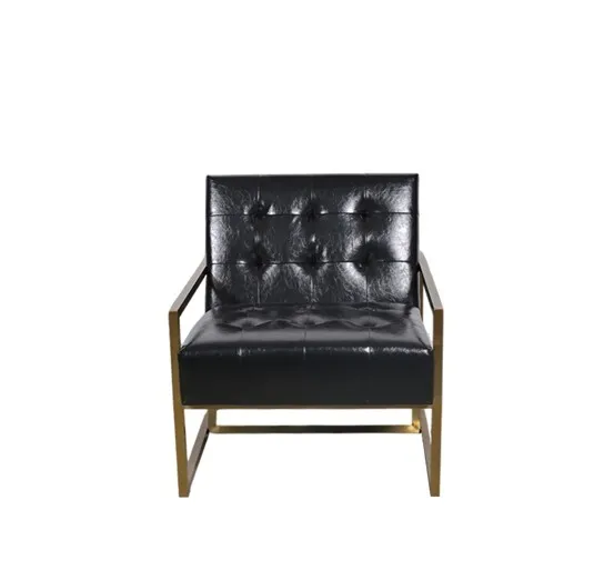 Black icon armchair