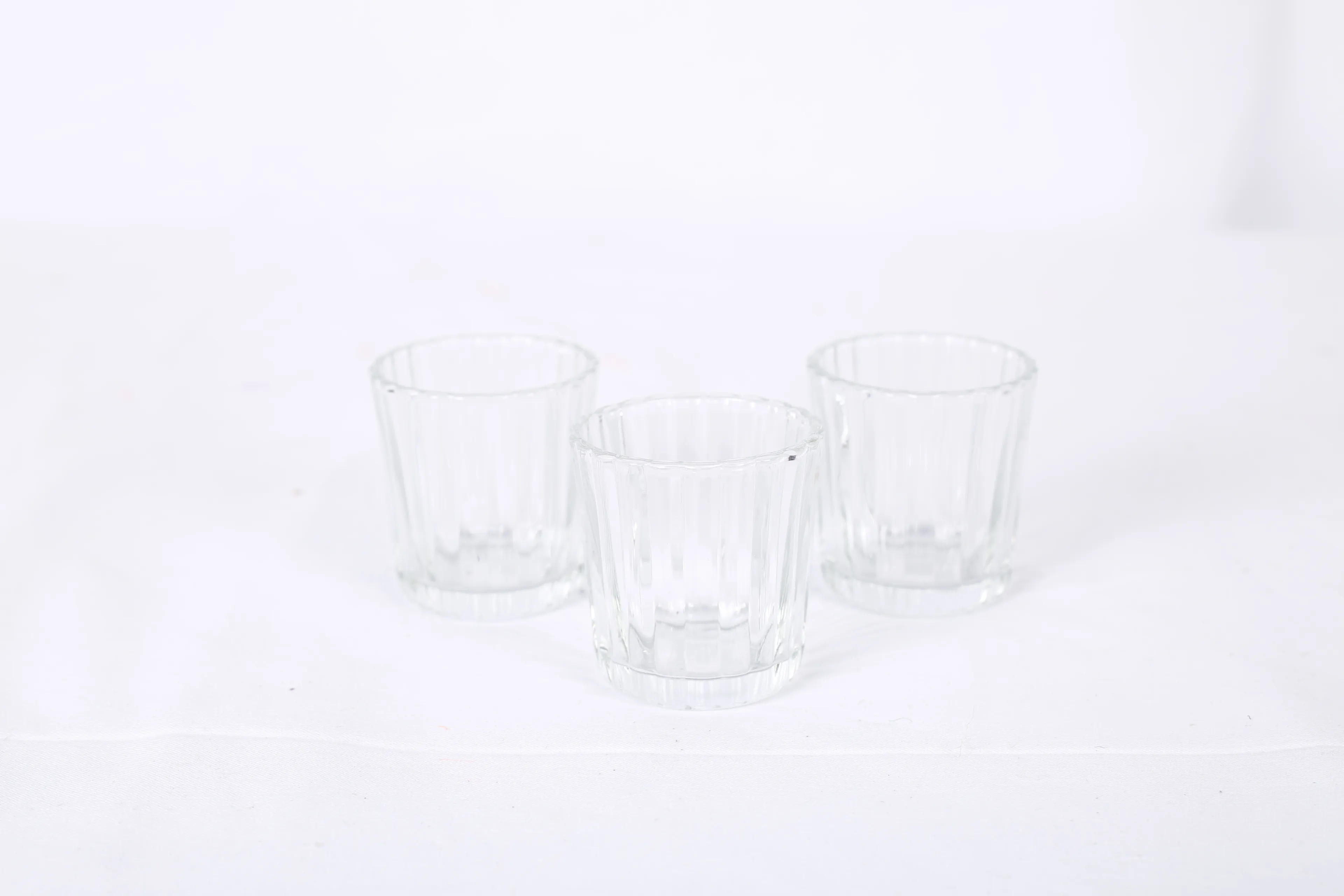 Mini transparent candle holder