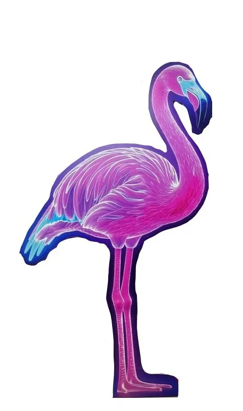 Standee flamingo neon - 2x2.30m
