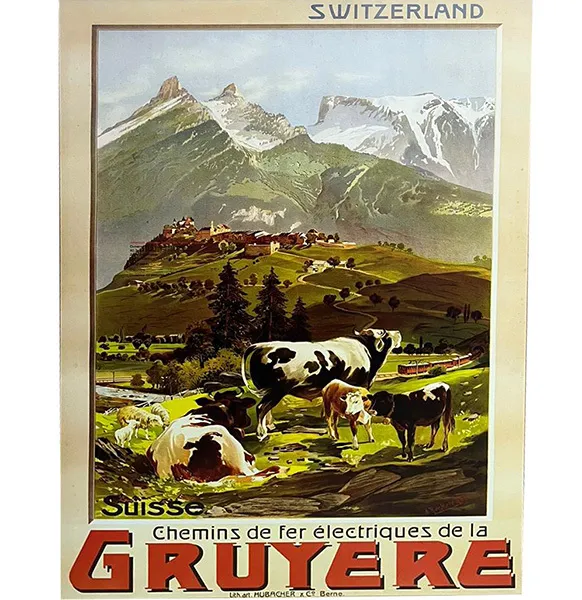 Poster vintage - Gruyère 80x120cm