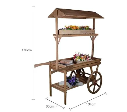Wooden trolley
