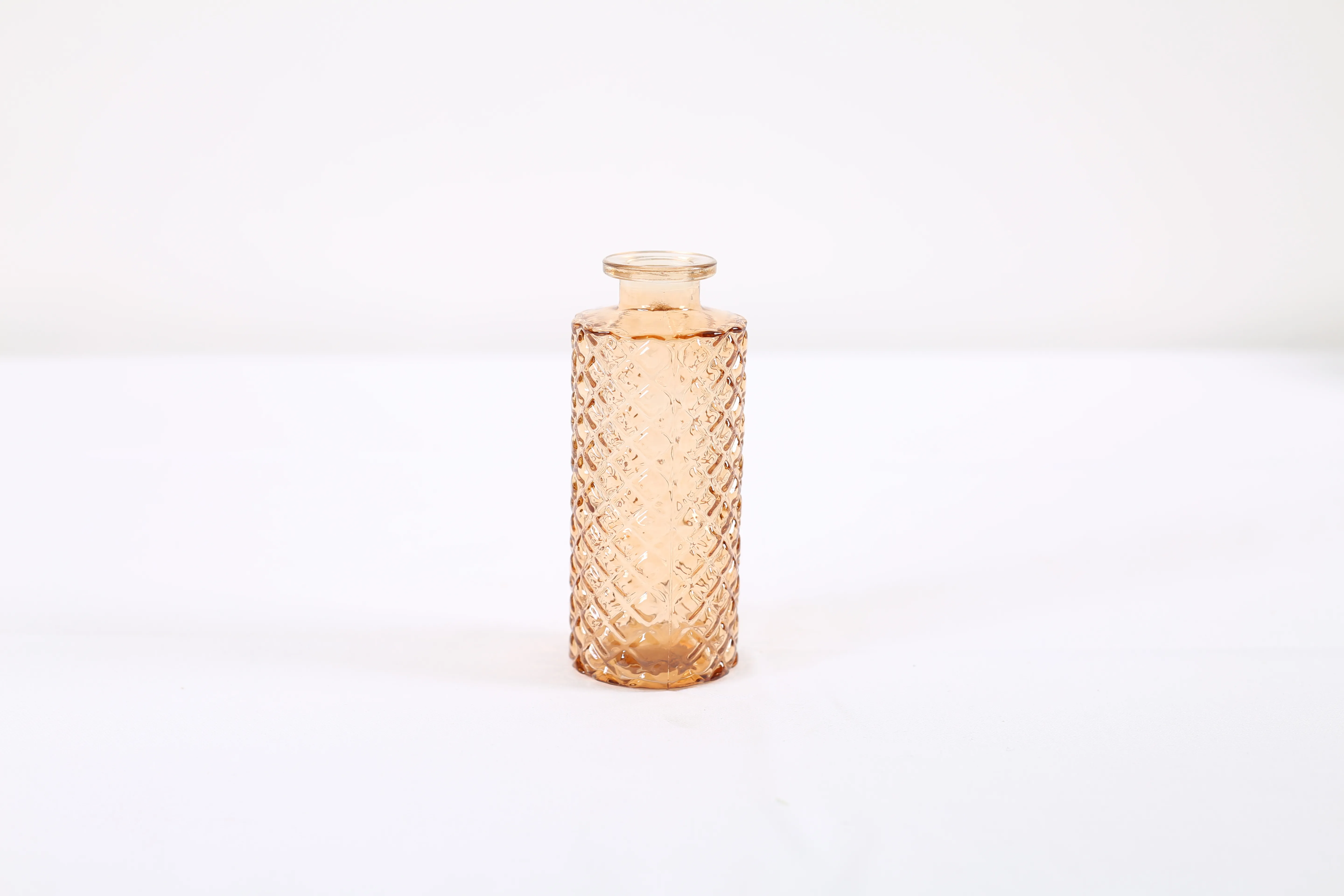 Transparent pink vase