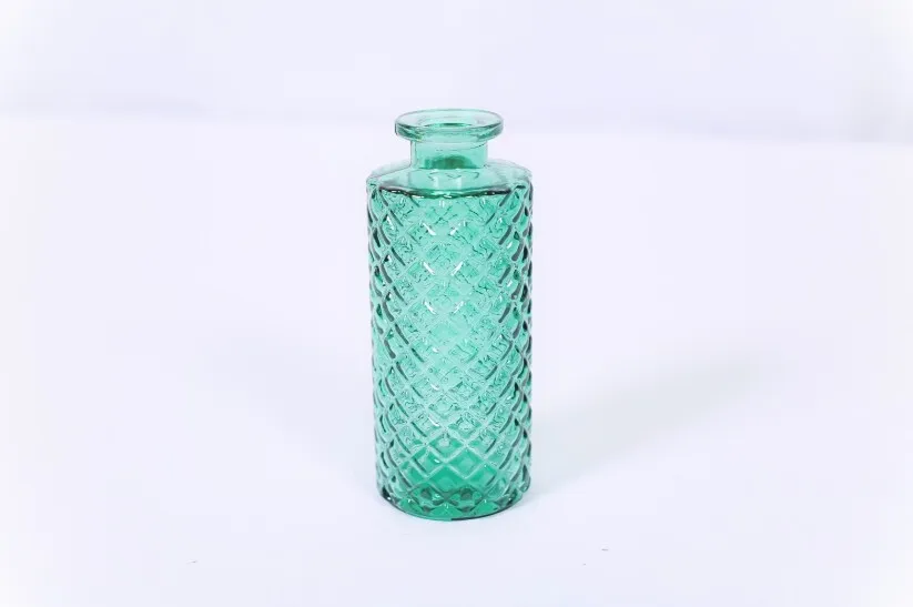 Transparent green vase