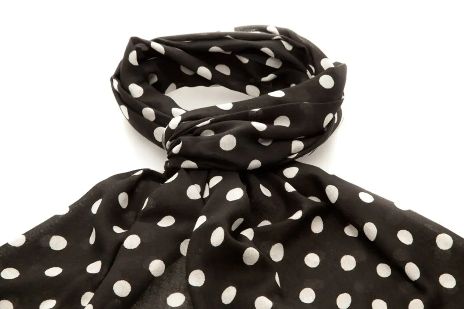Black and white scarf 