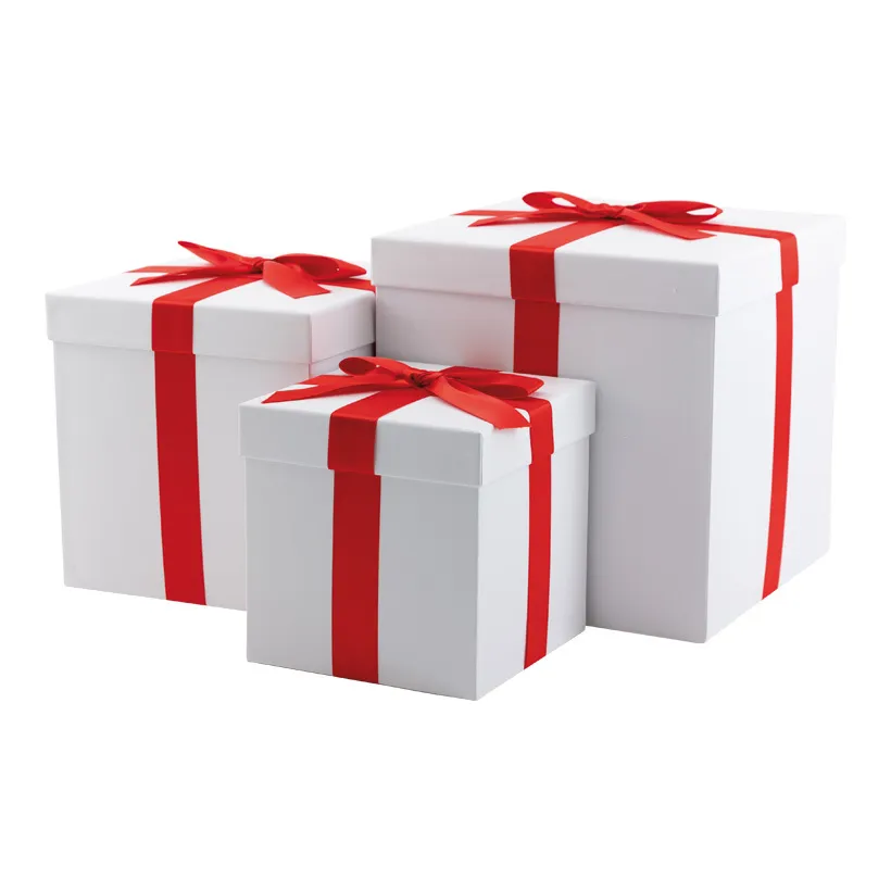 White and red gift box