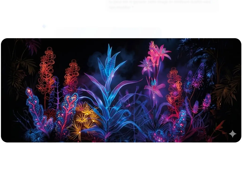 Neon plants visual - 2.70x6.20m
