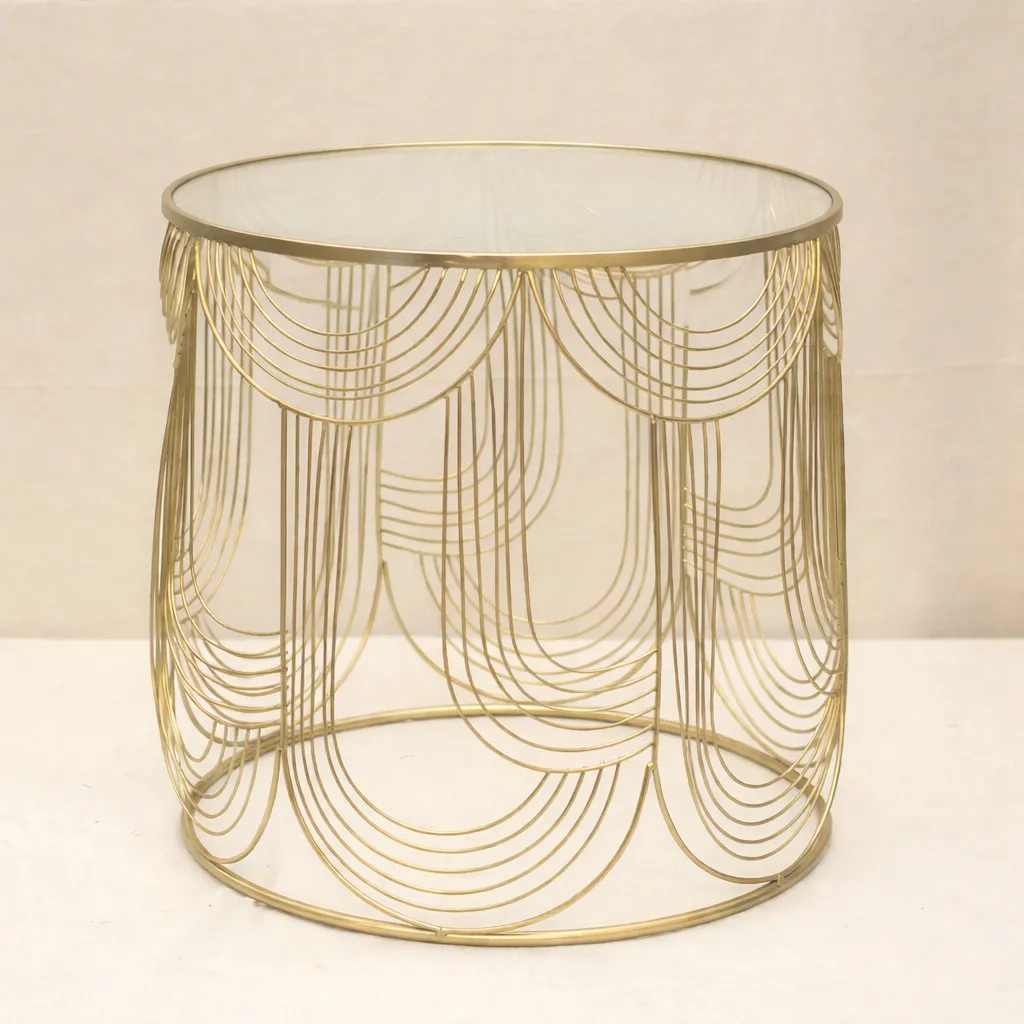 Golden coffee table