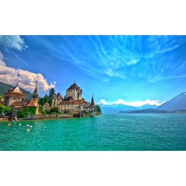Switzerland - Visual Oberhofen Castle 3x2m