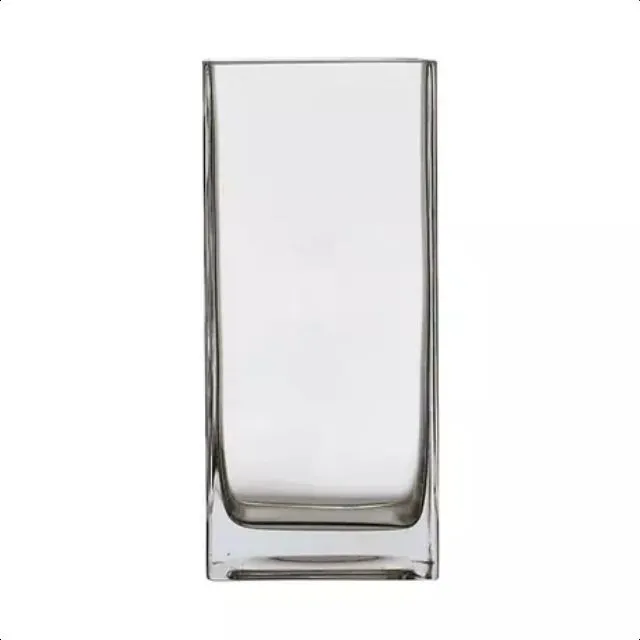 Large flared square vase