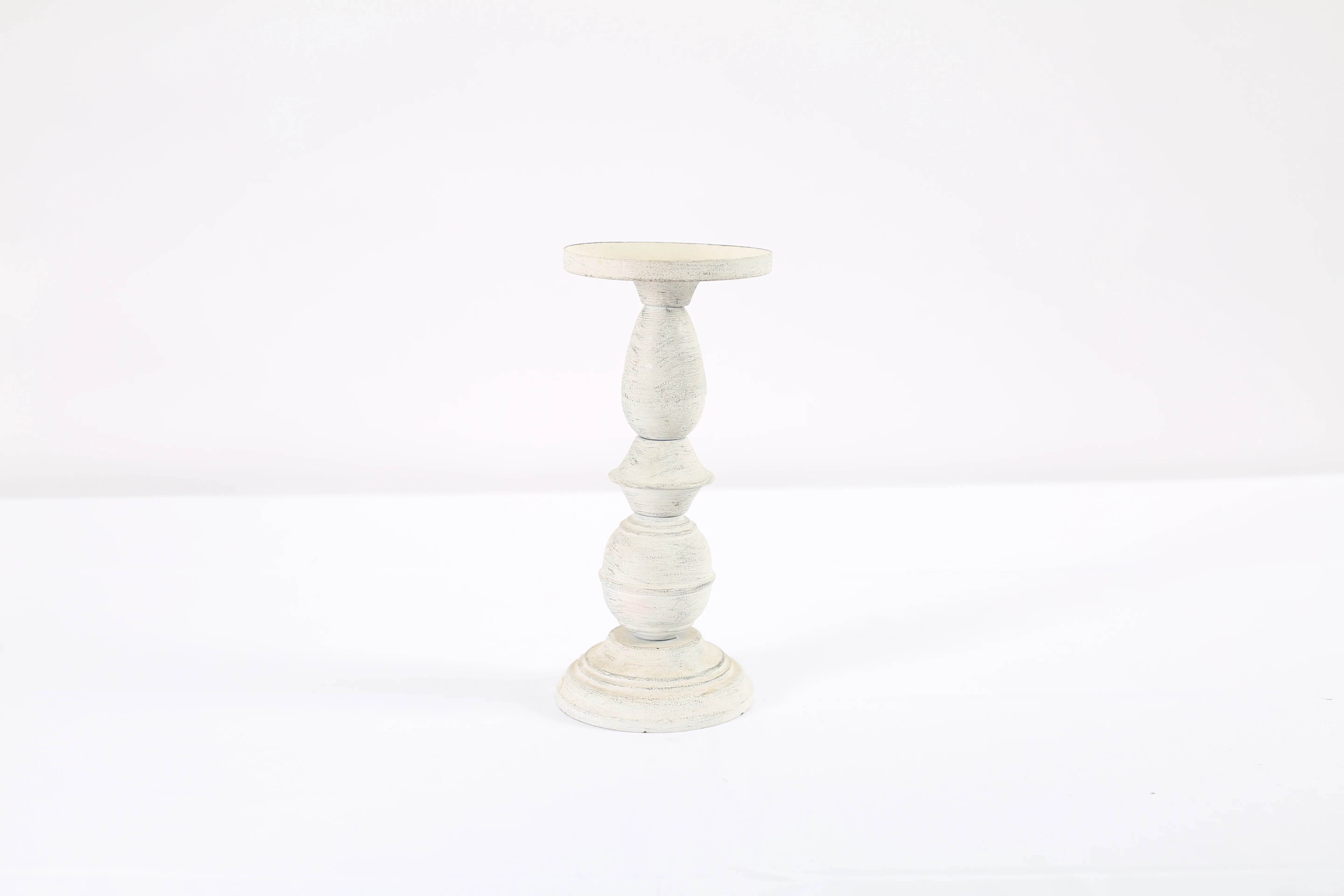 Beige matt candlestick 