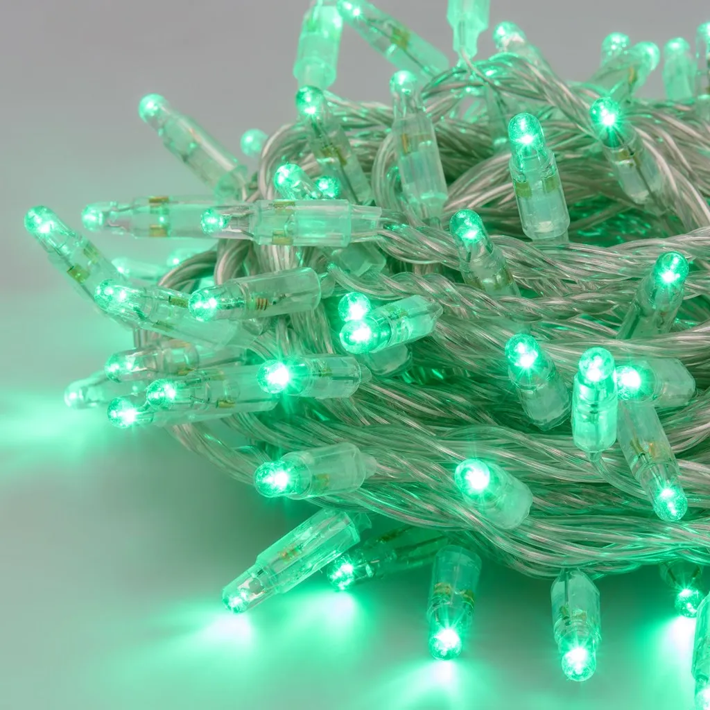 Green Christmas lights - 10m