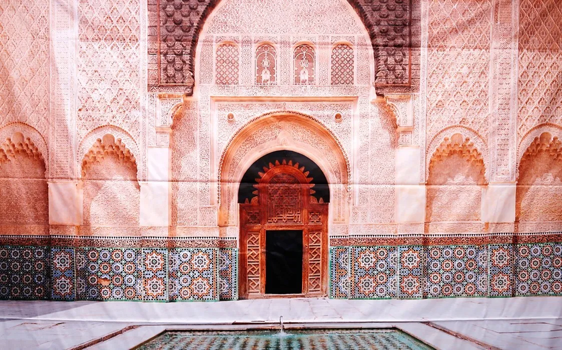 Visual Taj Mahal pink 3x2m
