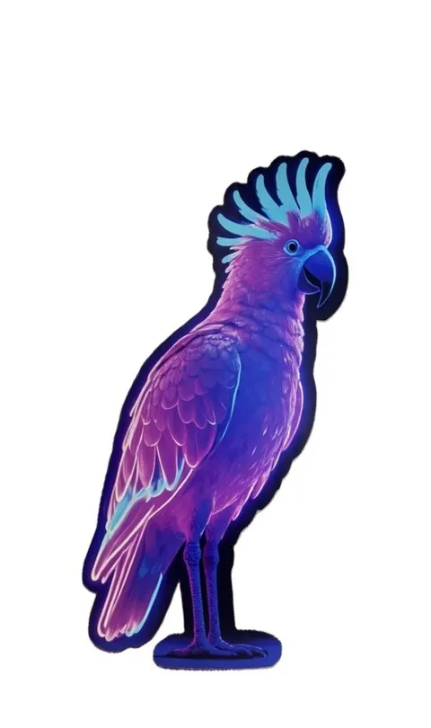 Standee bird neon - 0.8x2.40m