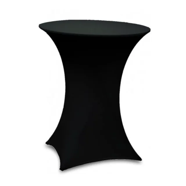 Black high table covers Ø80cm 