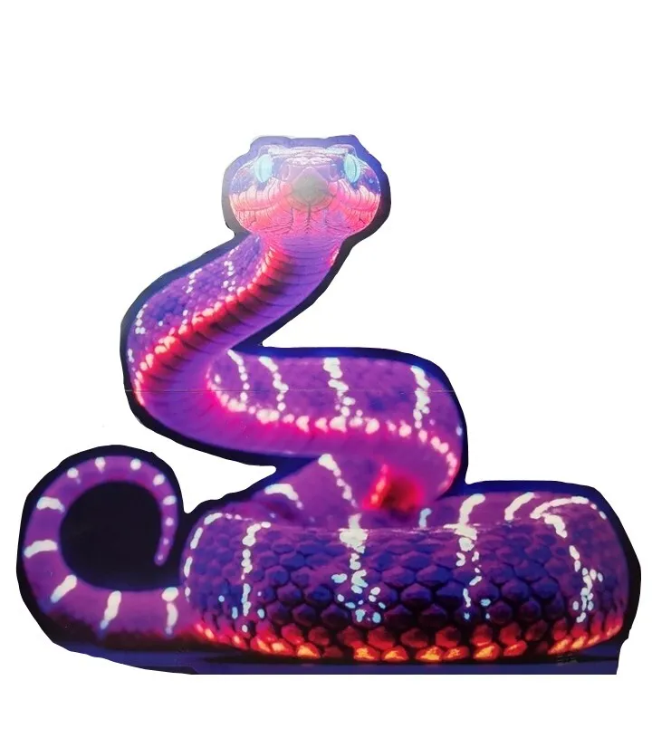 Standee snake neon - 2x2.10m