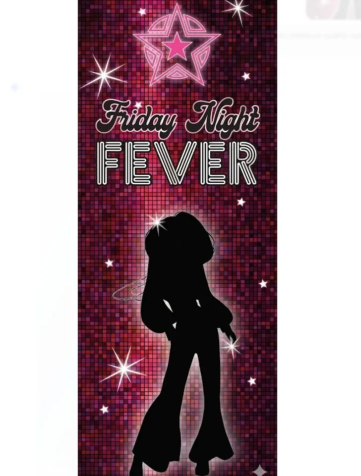 Friday night fever disco pink visual - 5x2m
