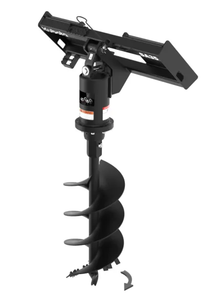 Hydraulic auger attachment 2 in hex with bit