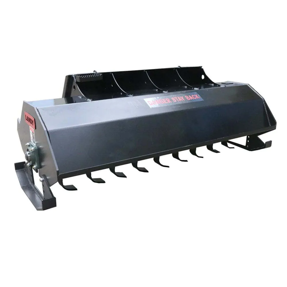 Skid steer tiller attachment 72 inch