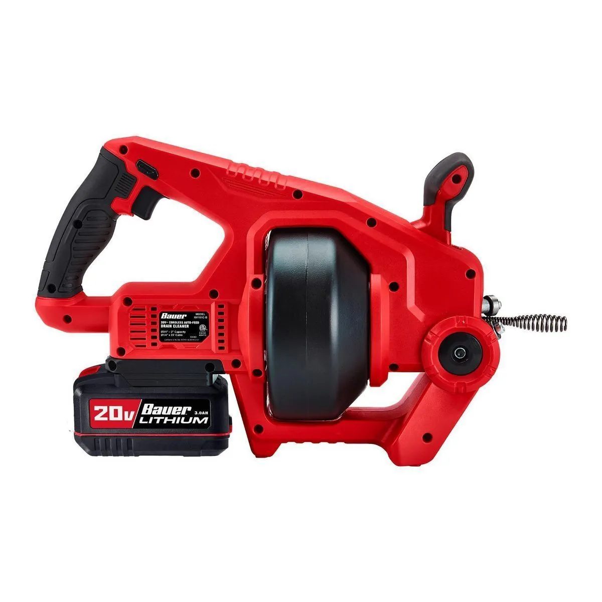 Cordless Automatic Feed Drain Cleaner 1/4 in. x 23 ft.