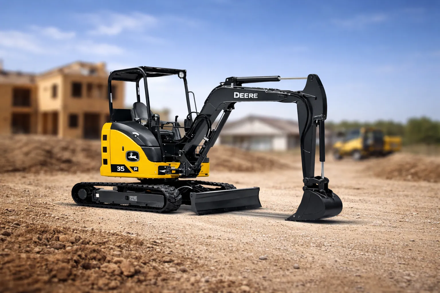 JD 35P mini excavator (open cab) with 24'' bucket