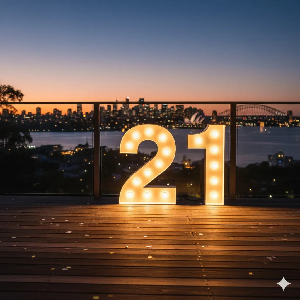 600mm High LED Light Numbers