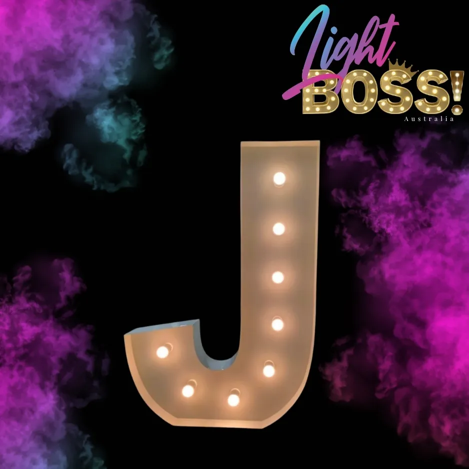 "J" 1.2m High LED Light Letter