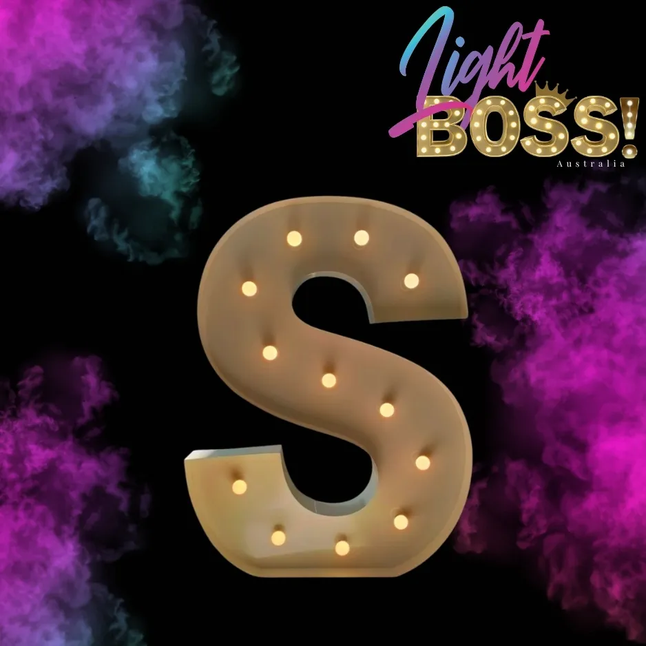 "S" 600mm High LED Light Letter