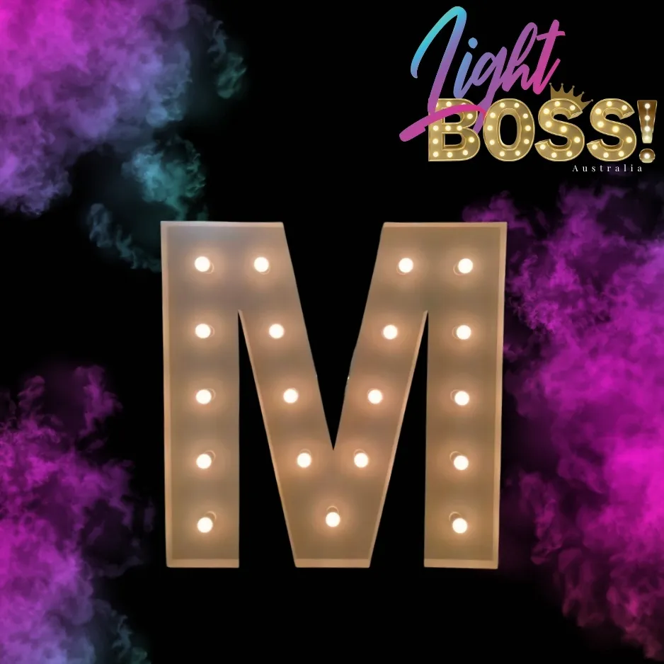 "M" 1.2m High LED Light Letter