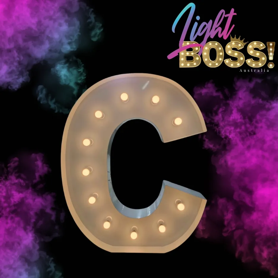 "C" 1.2m High LED Light Letter