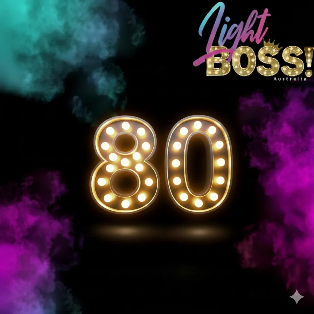 "80' 1.2m High LED Light Numbers