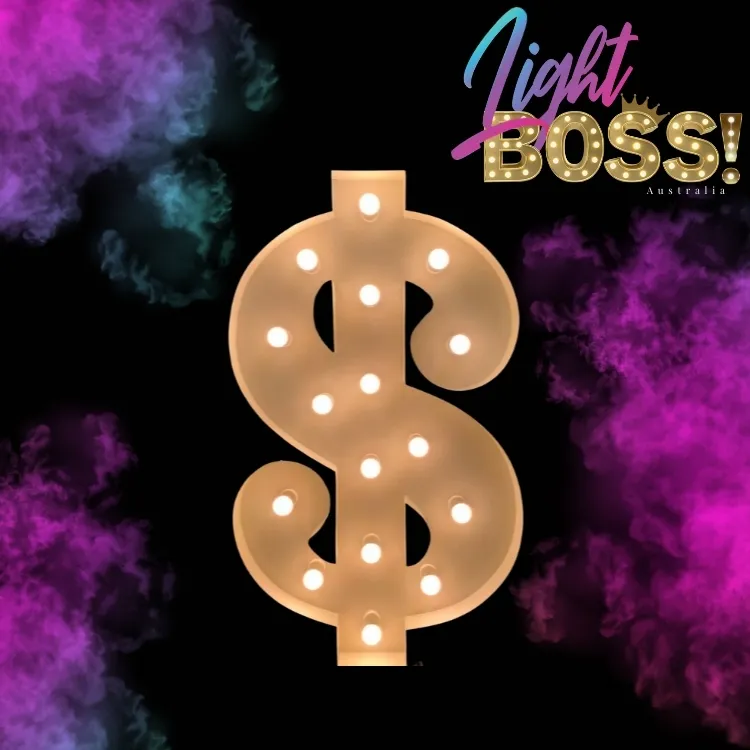 "$" 1.2m High LED Light Symbol