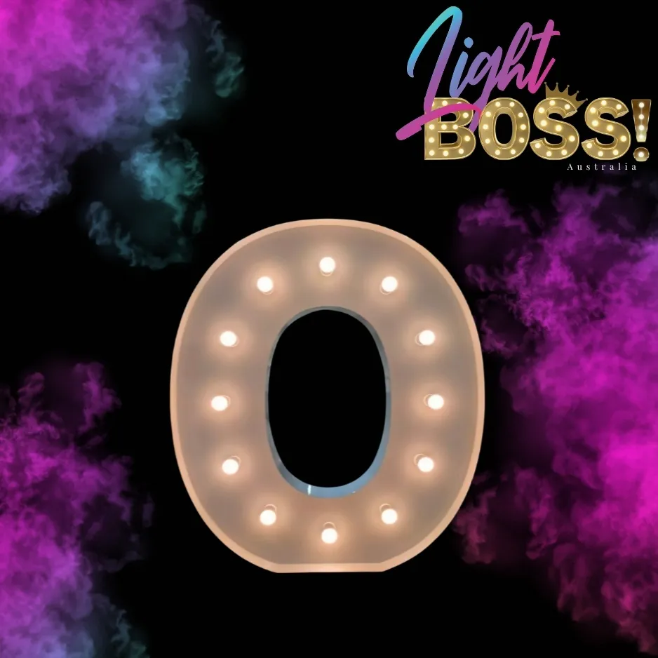 "O" 1.2m LED Light Letter
