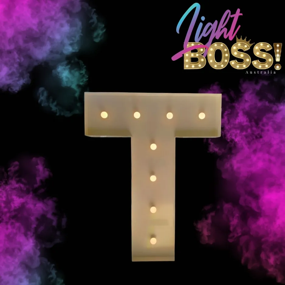 "T" 600mm High LED Light Letter