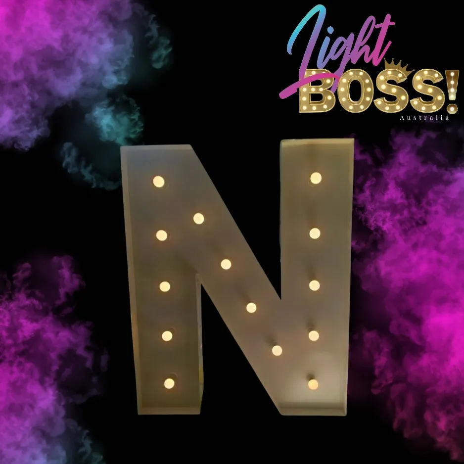 "N" 600mm High LED Light Letter