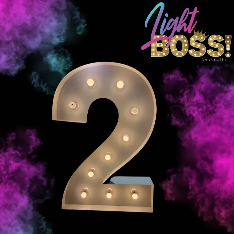 "2" 1.2m High LED Light Number